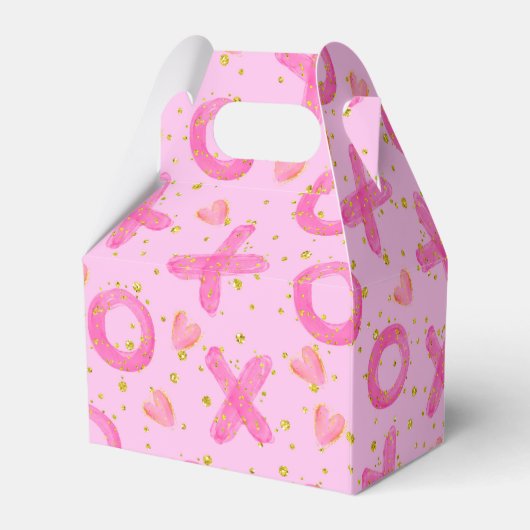 キュートピンクXOXOハグズとキスバレンタイン フェイバーボックス (裏面サイド)