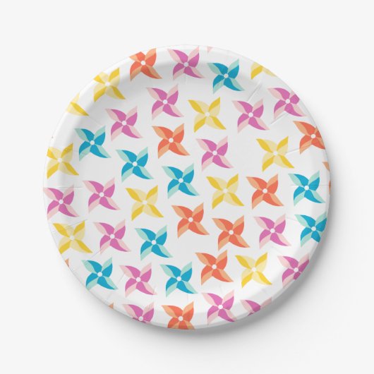 キュートピンホイール紙プレート ペーパープレート (正面)