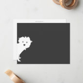 キュートピーキングアップフラットノテカード ノートカード (正面/裏面インサイチュ)