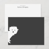 キュートピーキングアップフラットノテカード ノートカード (正面/裏面)