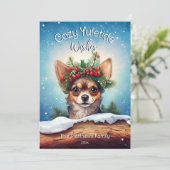 キュートピーキングチワホアコージーウィッシュズパインリース シーズンカード (スタンド正面)