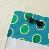 キュートピーコックパーソナライズされたビーチタオル ビーチタオル (インサイチュ)