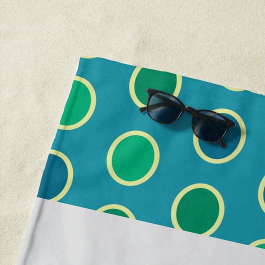 キュートピーコックパーソナライズされたビーチタオル ビーチタオル (インサイチュ)