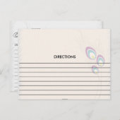 キュートピーコックフェザーレシピカード ポストカード (正面/裏面)