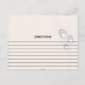 キュートピーコックフェザーレシピカード ポストカード (正面)