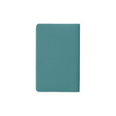 キュートピーコックブルーモノグラパーソナライズされたム ポケットMoleskineノートブック (裏面)