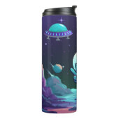 キュートピースエイリアン&宇宙船 タンブラー (回転左)