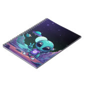 キュートピースエイリアン&宇宙船 ノートブック (左側)