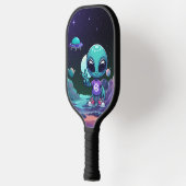 キュートピースエイリアン&宇宙船 ピックルボールラケット (左)