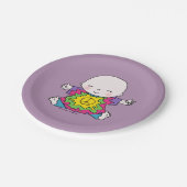 キュートピースベビーヒッピー/ヒッピー絞り染め ペーパープレート (アングル)