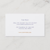 キュートピーチサークルパターン美しいサロンとスパ 名刺 (裏面)