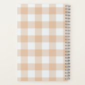 キュートピーチバッファローチェックモノグラム名 ノートブック (裏面)