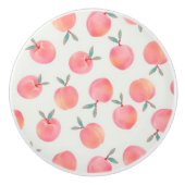 キュートピーチパターンデザイン セラミックノブ (正面)