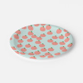 キュートピーチ紙プレート ペーパープレート (アングル)