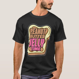 キュートピーナッツバターゼリータイムPBJフードメン Tシャツ