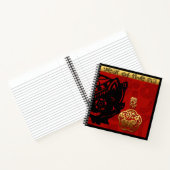 キュートピ中国のグ新年〔占星術の〕十二宮図誕生日スクエアN ノートブック (内部)