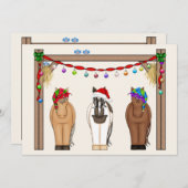 キュートフおもしろいァームホリデーウズクリスマス シーズンカード (正面/裏面)