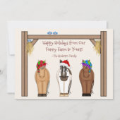 キュートフおもしろいァームホリデーウズクリスマス シーズンカード (裏面)