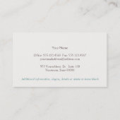 キュートフお洒落ラワーパステルフローラブーケ 名刺 (裏面)