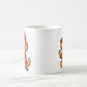 キュートファイアーファイターゴールデンレトリバーマグ飲み物用品 コーヒーマグカップ (中央)