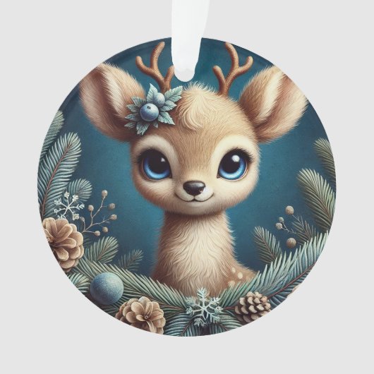 キュートファウンイラストレーション オーナメント (正面)