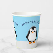 キュートファットペンギンスケッチ 紙コップ (裏面)