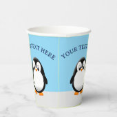 キュートファットペンギンスケッチ 紙コップ (右)