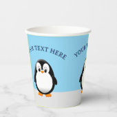 キュートファットペンギンスケッチ 紙コップ (正面)