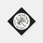 キュートファミリー懇親会パーティー スタンダードカクテルナプキン (角)