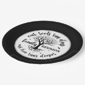 キュートファミリー懇親会パーティー ペーパープレート (アングル)