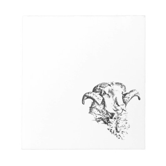 キュートファンキーシープラム ノートパッド (正面)