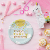 キュートファーストのまわりにトリップザサンファースト誕生日 ペーパープレート (パーティー)