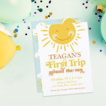 キュートファーストのまわりにトリップザサンファースト誕生日