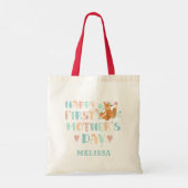 キュートファースト母の日ボホシックカスタム トートバッグ (裏面)