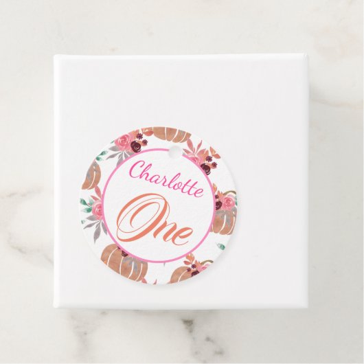 キュートファースト誕生日ワン秋秋フローラカボチャ フェイバータグ (インサイチュ)