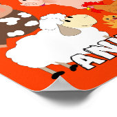 キュートファームアニマルキッズウィムシー写真 ポスター (角)