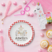 キュートファームアニマルズバースデーパーティー紙プレート ペーパープレート (パーティー)