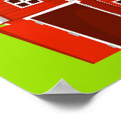 キュートファームアニマルズユニセックス誕生日 ポスター (角)