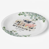 キュートファームアニマルズ子供の誕生日パーティー ペーパープレート (アングル)