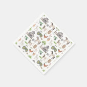 キュートファームアニマルトラクターハッピーバースデー スタンダードカクテルナプキン (角)