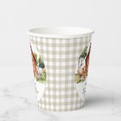 キュートファームアニマルバーベビーシャワー 紙コップ (右)