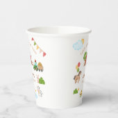 キュートファームアニマルレッドバーントラクターバースデーパーティー 紙コップ (左)