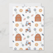 キュートファームアニマル招待状 | ファーム誕生日招待状 招待状 (裏面)