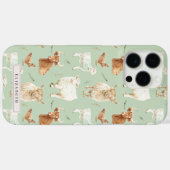 キュートファームアニマル | ハイランドコウモリモノグラム Case-Mate iPhoneケース (裏面 (横))