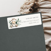 キュートファームカウリーフパステルニュートラル子供の誕生日 ラベル