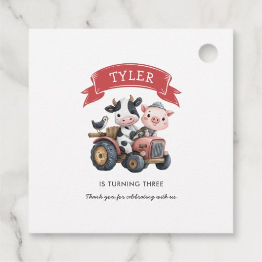 キュートファームハウスアニマルズカウピグ誕生日 フェイバータグ (裏面)