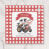 キュートファームハウスクリッド誕生日ストライプズ フェイバータグ (裏面)