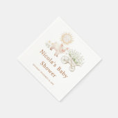 キュートファームバーンドベイビーシャワー スタンダードカクテルナプキン (角)