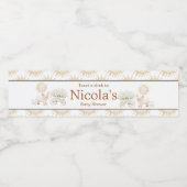 キュートファームバーンドベイビーシャワー ペットボトルラベル (シングルラベル)