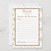 キュートファームバーンドベイビーシャワー 招待状 (正面)